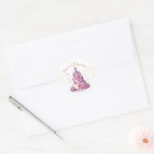 Rosa Sie ist eine Prinzessin Runder Aufkleber (Umschlag)