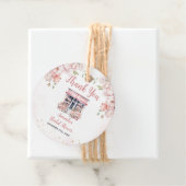 Rosa Sie ist vom Markt Brautparty Danke Geschenkanhänger (Beispiel)