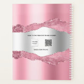 Rosa silber-agate Marmorname 2025 Planer (Rückseite)