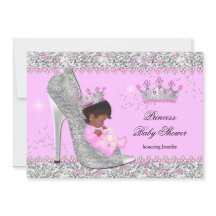 Rosa Silber High Heel Princess Baby Shower Ethnic