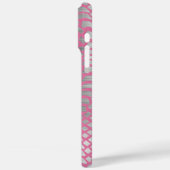 Rosa Silber Schlange Print Case-Mate iPhone Hülle (Rückseite / Links)