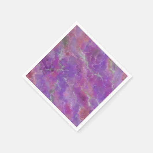 Rosa, Silber und Lila Marmor Serviette (Ecke)