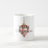 Rosa Silber Weihnachtsschmuck Kaffeetasse (Mittel)