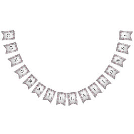 Rosa Silberblütenflagge Wimpelkette