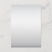 Rosa Silberne weiße Blütendetails - Umschließkarte Begleitkarte (Rückseite)