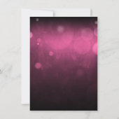 Rosa silberner Geburtstag Einladung (Rückseite)