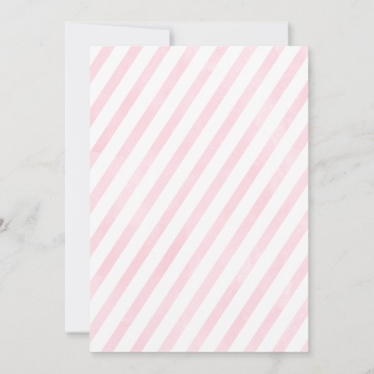 Rosa Silberner Glitzer Winter Wunderland 2. Geburt Einladung (Rückseite)