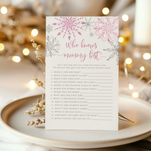 Rosa Silberschneeflocken Wer das beste Spiel der M