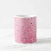 Rosa Silbersterne Kaffeetasse (Mittel)