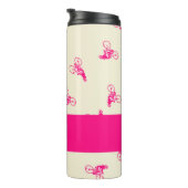 Rosa Silhouette Thermosbecher (Nach rechts gedreht)