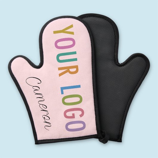 Rosa Silicone Oven Mitt mit Firmenlogo und Firmenn Ofenhandschuh