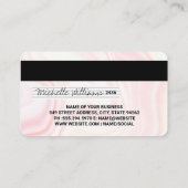 Rosa Silk Debt Card Visitenkarte (Rückseite)