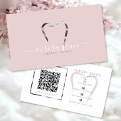 Rosa Silver Dental Elegante Visitenkarte