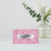 Rosa Silver Eyelash Extensions Visitenkarte (Stehend Vorderseite)