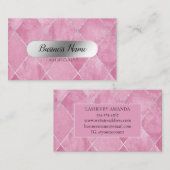 Rosa Silver Eyelash Extensions Visitenkarte (Vorne/Hinten)