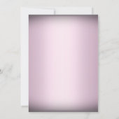 Rosa Silver Princess Masquerade Sweet 16 Einladung (Rückseite)