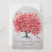 Rosa Silver Woodsy Brautparty Einladung (Rückseite)