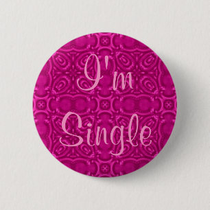 Rosa Singlemädchen Button