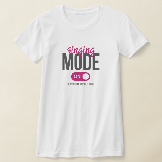 Rosa Singmodus T-Shirt (Ablage )