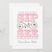 Rosa Sippe und Party sehen | Es ist eine Einladung (Vorne/Hinten)