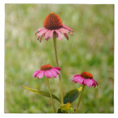 Rosa Sitzkissen Blume Tile Fliese (Vorderseite)