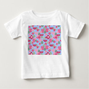 Rosa Skandinavier Frühling Baby T-shirt