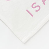 Rosa skandinavische Bezeichnung für moderne geomet Fleecedecke (Ecke)