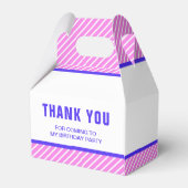 Rosa Skate Ice Skaten Geburtstagsparty Geschenkschachtel (Rückseite)