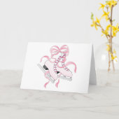 Rosa Skate Karte (Gelbe Blume)