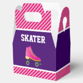 Rosa Skate Roller Skaten Geburtstagsparty Geschenkschachtel (Geöffnet)