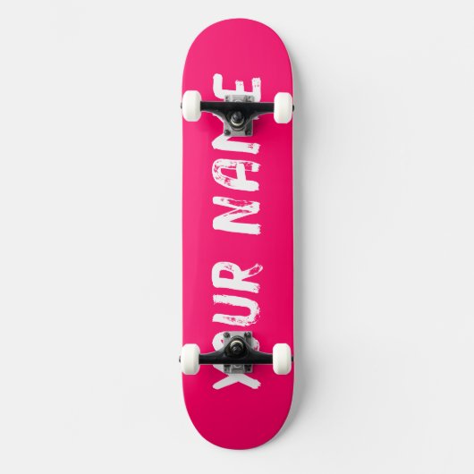 rosa skateboard (Vorderseite)
