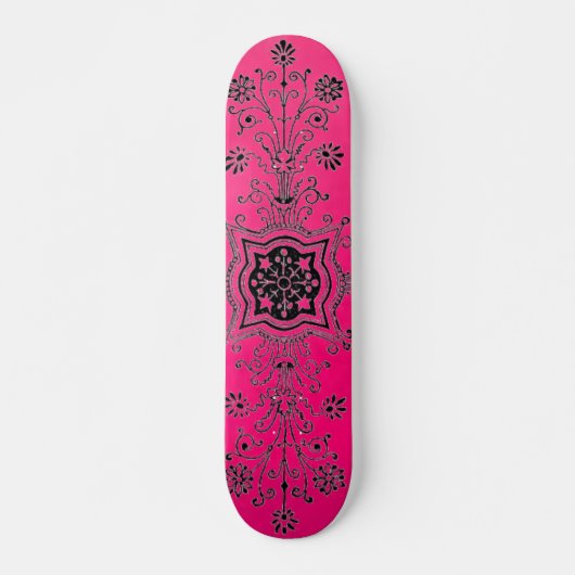 Rosa Skateboard für Formgebung (Vorne)