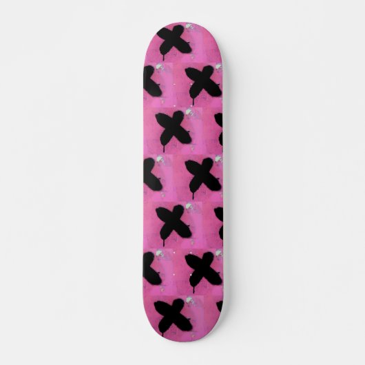 Rosa Skateboard. Skateboard (Vorne)