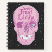 Rosa Skeleton Hardcover SpiralNotebook Notizblock (Vorderseite)
