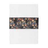 Rosa Skelette Vintage Einladung Bauchband Einladungsbanderole (Rückseitenbeispiel)