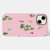 Rosa Skifahrer Ski Eröffnung Weihnachts-Skiurlaub Case-Mate iPhone Hülle (Rückseite (Horizontal))