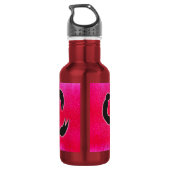 Rosa Skorpio Edelstahlflasche (Rückseite)