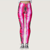 Rosa Skorpio Leggings (Vorderseite)