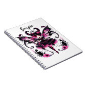 Rosa Skorpion Astrologie Zodiac Sign Skorpio Notizblock (Rechte Seite)