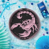 Rosa Skorpion Astrologie Zodiac Sign Skorpio Party Pappteller (Party)