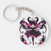 Rosa Skorpion Astrologie Zodiac Sign Skorpio Schlüsselanhänger (Vorderseite)