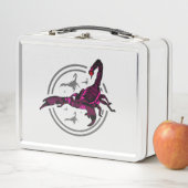 Rosa Skorpion Metall Brotdose (Beispiel)