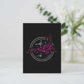 Rosa Skorpion Postkarte (Stehend Vorderseite)