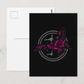 Rosa Skorpion Postkarte (Vorne/Hinten)