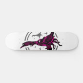 Rosa Skorpion Skateboard (Horizontal)