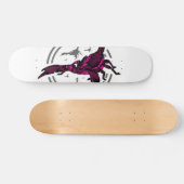 Rosa Skorpion Skateboard (Horizontal)