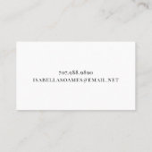 Rosa Skriptsignatur, die die Karte aufruft (Rückseite)