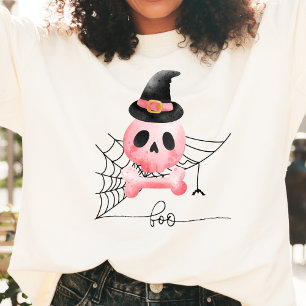 Rosa-Skull Halloween T-Shirt