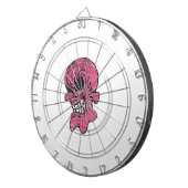 Rosa Skull Metal Cage Dartboard Dartscheibe (Vorderseite rechts)