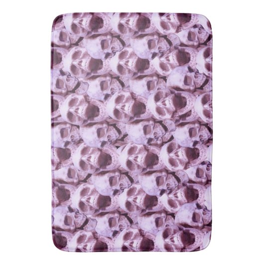 Rosa Skulls Badematte (Vorderseite Vertikal)